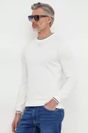 Swetry męskie - Pepe Jeans sweter bawełniany Mike kolor biały lekki - miniaturka - grafika 1