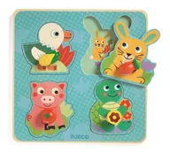Klocki - Djeco, puzzle z uchwytami Croc Carrot - miniaturka - grafika 1