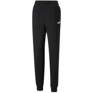 Spodnie damskie Puma ESS+ Embroidery High-Waist Pants FL czarne 670007 01-L - Spodnie męskie Spodnie damskie Puma ESS+ Embroidery High-Waist Pants FL czarne 670007 01-L - Spodnie męskie - miniaturka - grafika 1