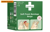 Apteczki i materiały opatrunkowe - Bandaż Piankowy Beżowy Cederroth Soft Foam Bandage 6 Cm X 2 M - miniaturka - grafika 1