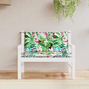 Poduszki na krzesła - vidaXL Poduszki na ławkę ogrodową, 2 szt., wielokolorowe, 100x50x7 cm - miniaturka - grafika 1