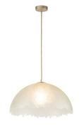 Lampy sufitowe - Lampa do salonu retro MUZA 40656 Sigma z żywicy złota - miniaturka - grafika 1