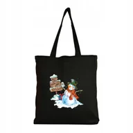 Torby i wózki na zakupy - Torba BAWEŁNIANA Z NADRUKIEM EKO Shopperbag Świąteczna Boże Narodzenie #2 - miniaturka - grafika 1