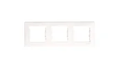 Wyłączniki światła i elektryczne - Schneider Electric Polska Sp. z o.o. SCHNEIDER SEDNA ramka Potrójna POZIOM BIAŁA - miniaturka - grafika 1