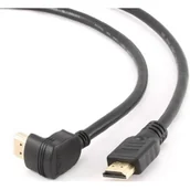 Kable - Gembird Kabel HDMI-HDMI v2.0 3D TV High Speed Ethernet 4.5M kątowy 90 pozłacane końcówki) AKGEMH01810 - miniaturka - grafika 1