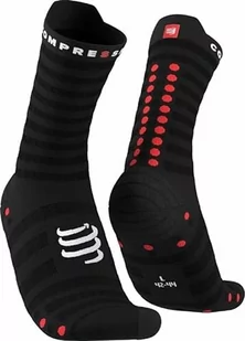 COMPRESSPORT Skarpety Unisex dla dorosłych, Black/Red, 35-38 EU - Skarpetki damskie - miniaturka - grafika 1
