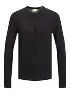 Kurtki damskie - JACK & JONES Damska kurtka Jjxx Jxolivia Ls Soft Cardigan Knit Noos z dzianiny, czarny, XS - miniaturka - grafika 1