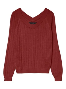 Vero Moda Sweter w kolorze bordowym - Swetry damskie - miniaturka - grafika 1