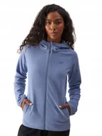 Bluzy damskie - Damska bluza polarowa polar 4F z kapturem FLEF291 DENIM 32S S - miniaturka - grafika 1
