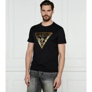 GUESS T-shirt CHAIN TRI LOG Regular Fit - Koszulki męskie - miniaturka - grafika 1