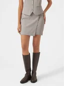 Spódnice - Vero Moda Spódnica mini Wendy 10301457 Szary Slim Fit - miniaturka - grafika 1