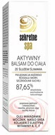 Balsamy i kremy do ciała - Sekretne Spa  Aktywny balsam do ciała ze śluzem ślimaka 200ml Sekretne Spa - miniaturka - grafika 1