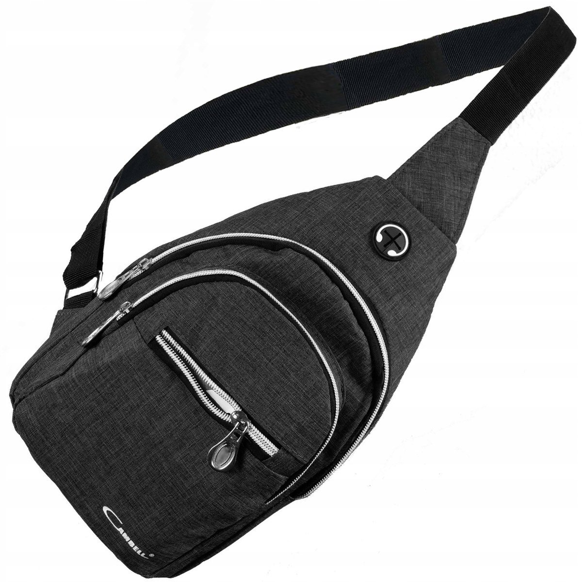 Saszetka na ramię uniseks szary Cambell REGULOWANY PASEK PLECAK CROSSBODY