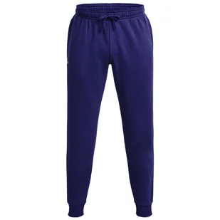 Męskie spodnie dresowe Under Armour Rival Fleece Joggers Rozmiar: L / Kolor: niebieski - Spodnie sportowe męskie - miniaturka - grafika 1