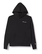 Bluzy męskie - Champion Męska bluza z kapturem Eco Future Terry Custom Fit, czarna, XXL - miniaturka - grafika 1