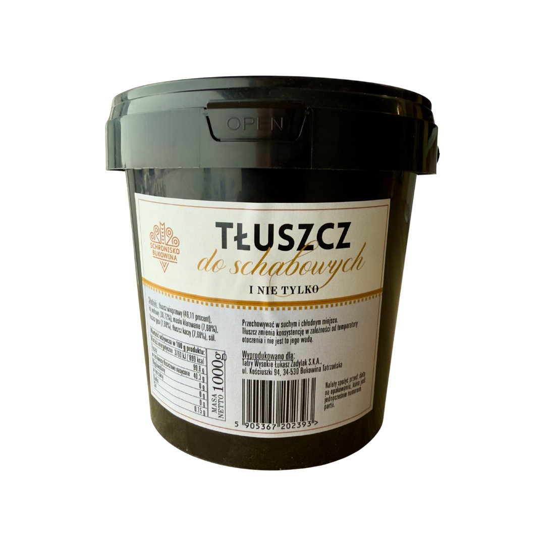Tłuszcz do smażenia schabowych 1 kg- Schronisko Bukowina