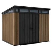 Altany ogrodowe - Domek narzędziowy PENTHOUSE 9x7 Brown Signature Collection - Keter - miniaturka - grafika 1