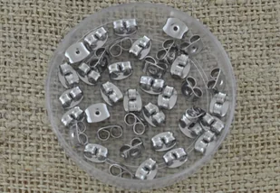 [40485] Baranki do kolczyków ze stali nierdzewnej 10 par - Półfabrykaty do biżuterii - miniaturka - grafika 1