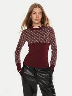 Guess Sweter W3BR81 Z37K0 Bordowy Regular Fit - Swetry damskie - miniaturka - grafika 1