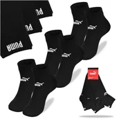 Skarpetki męskie - Puma Skarpety Zakostki Czarne Bawełna 94710803 3 pary Rozmiar 35/38 - miniaturka - grafika 1