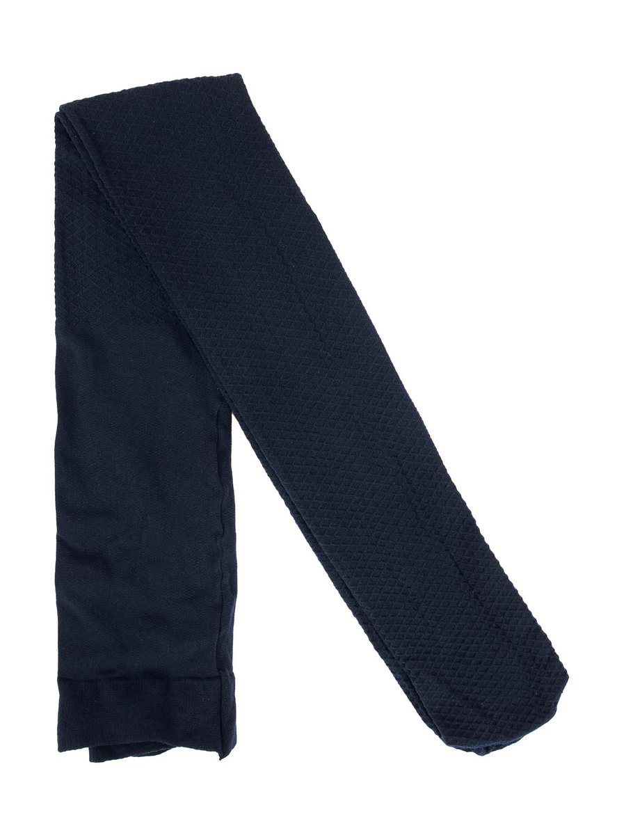 Rajstopy dziecięce, mikrofibra, czarne, ze wzorem waflowym 80 DEN, 92-98