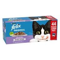 Mokra karma dla kotów - Korzystny pakiet mieszany Felix Original w galarecie, 88 x 85 g - Pakiet mieszany (łosoś, tuńczyk, wołowina, kurczak) - miniaturka - grafika 1