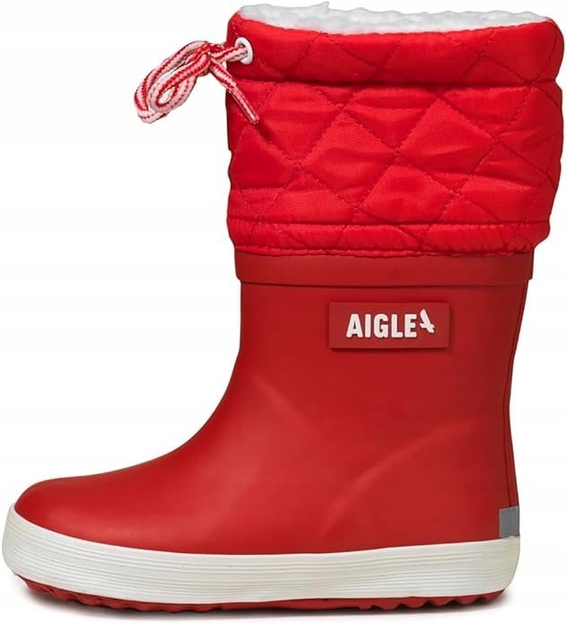 AIGLE DZIECIĘCE KALOSZE Z OCIEPLENIEM CZERWONE 23 16AA