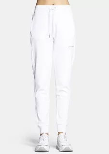 Spodnie damskie - Spodnie dresowe damskie białe Armani Exchange 8NYPFX YJ68Z 1000 - grafika 1