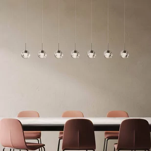 Kundalini Dew żyrandol LED, 1-punktowy, chrom - Lampy sufitowe - miniaturka - grafika 2