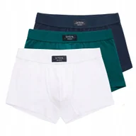 Majtki męskie - Jednokolorowe dopasowane bokserki męskie BASIC 3 pak mix OM-UNBB-0106 L - miniaturka - grafika 1