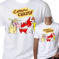 Koszulki męskie - Koszulka Męska Cow & Chicken Krowa S 3046 - miniaturka - grafika 1