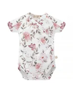Body dla niemowląt - Yosoy Body niemowlęce z krótkim rękawem bawełna organiczna Boho flowers pink, Rozmiar: 56 - miniaturka - grafika 1