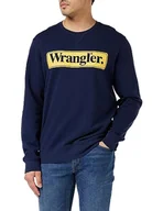 Bluzy męskie - Wrangler Męska bluza Seasonal Crew, grantowy, XL - miniaturka - grafika 1