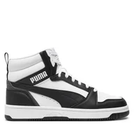 Buty dla chłopców - Sneakersy Puma Rebound v6 Mid Jr 393831 01 Biały - miniaturka - grafika 1