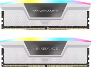 Pamięć Corsair Vengeance RGB, DDR5, 32 GB, 6000MHz, CL30 CMH32GX5M2B6000C30W - Pamięci RAM - miniaturka - grafika 1