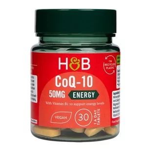 Holland & Barrett - CoQ-10, 50mg, 30 tabletek - Witaminy i minerały - miniaturka - grafika 1