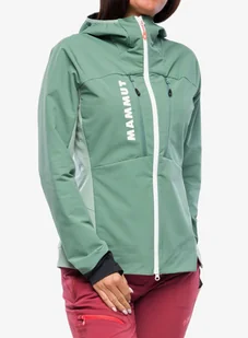 Softshell damski Mammut Aenergy SO Hybrid Hooded Jacket - dark jade/jade - Kurtki męskie - miniaturka - grafika 1