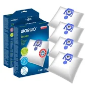 Worki do odkurzaczy - Worki Odkurzacza Do Zelmer Meteor 2 400.0 ET 4x Sztuki + Filtr Syntetyczne - miniaturka - grafika 1
