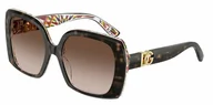 Okulary przeciwsłoneczne - Okulary Przeciwsłoneczne Dolce & Gabbana DG 4475 Havana On White Barrow - miniaturka - grafika 1