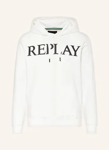 Replay Bluza Z Kapturem weiss - REPLAY - Bluzy męskie - miniaturka - grafika 1