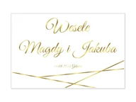 Wesele i ślub - Plakat Weselny personalizowany - 90x60 cm - miniaturka - grafika 1