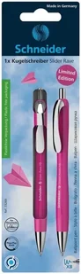 Długopis automatyczny Slider Rave XB różowy - Schneider - Długopisy - miniaturka - grafika 1
