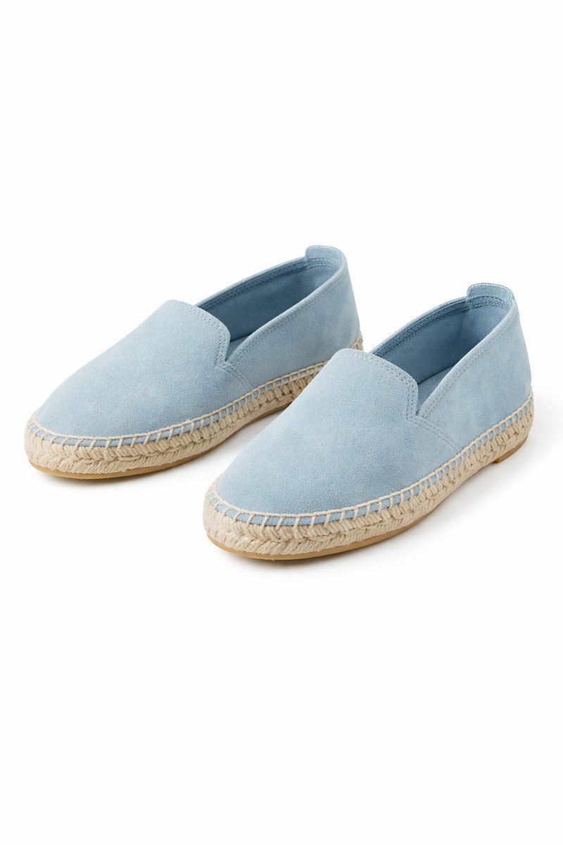 BIANCO ESPADRYLE DAMSKIE Z ZAMSZOWĄ CHOLEWKĄ NIEBIESKIE 36 1I1C