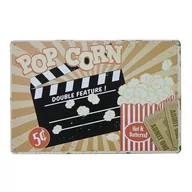 Dekoracje domu - Tabliczka dekoracyjna metalowa POPCORN - miniaturka - grafika 1