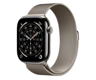 Apple Watch 11 GPS + Cellular 46mm Naturalny Tytan Tytanowa bransoleta S/M - Smartwatch - miniaturka - grafika 1