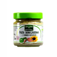 Pasty warzywne - HELCOM PASTA ZE SŁONECZNIKA Z CZOSNKIEM NIEDŹWIEDZIM 180G - miniaturka - grafika 1