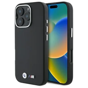 BMW BMHMP16X23PMWK iPhone 16 Pro Max 6.9" czarny/black hardcase M Smooth Full Wrapped Metal MagSafe - Etui i futerały do telefonów - miniaturka - grafika 1