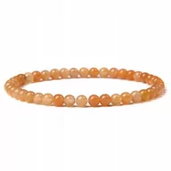 Bransoletki - Bransoletka Damska Kamień Naturalny Żółty Awenturyn 4mm Koraliki Elastyczna - miniaturka - grafika 1
