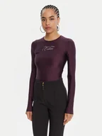Body - Versace Jeans Couture Body 79HAM2A1 N0008 Fioletowy Slim Fit - miniaturka - grafika 1