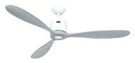 Wentylatory sufitowe - Energooszczędny wentylator sufitowy z pilotem Aeroplan Eco biały / jasnoszary 132 cm - miniaturka - grafika 1